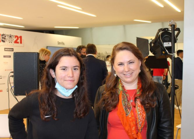 Rosa Lorente y Judit Polgar en Sevilla